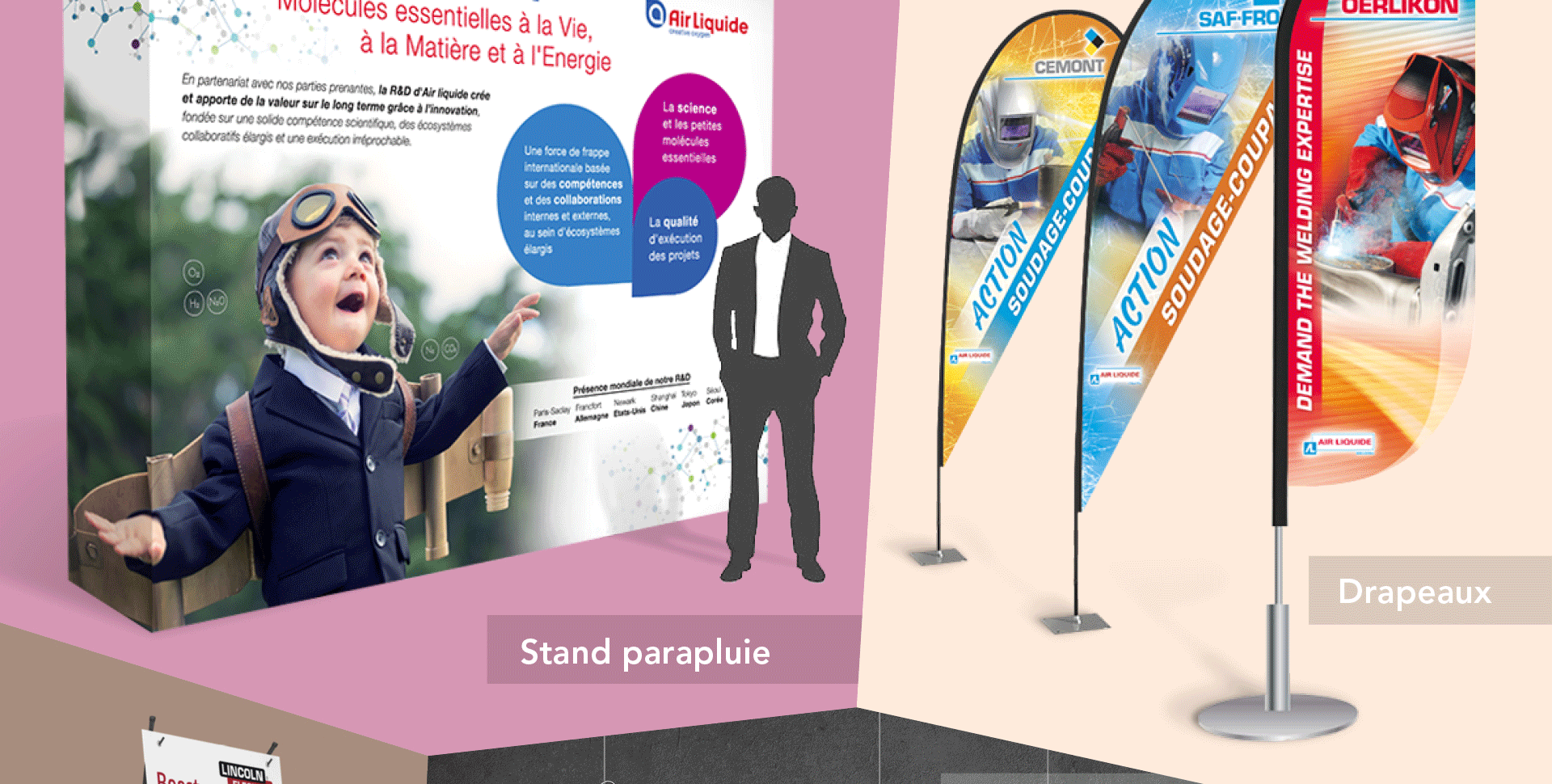 Stand parapluie, Totems